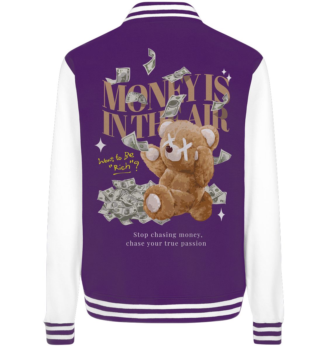 "Money is in the Air" Bär Streetsytle - College Jacket