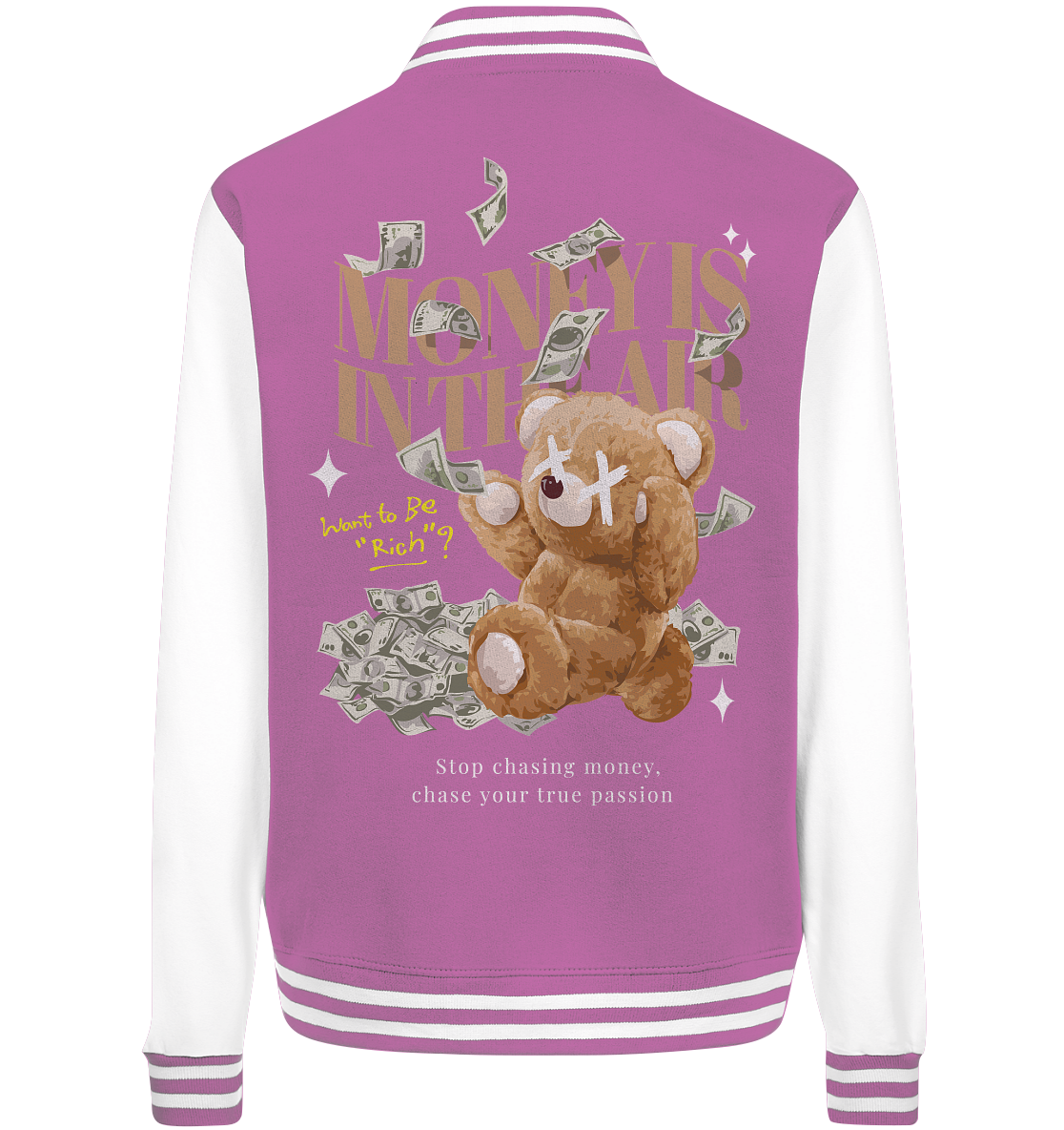 "Money is in the Air" Bär Streetsytle - College Jacket
