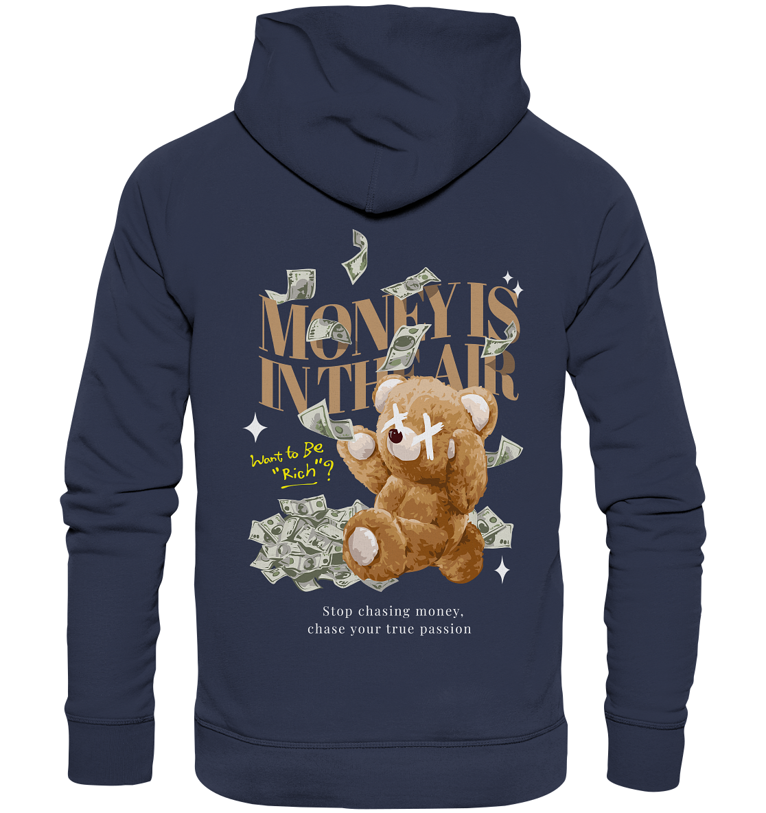 "Money is in the Air" Bär Streetsytle - Premium Unisex Hoodie