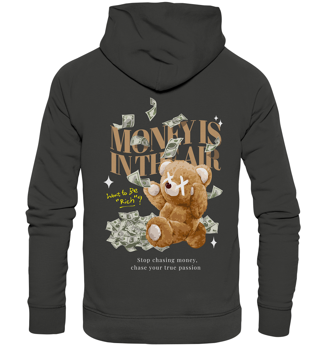 "Money is in the Air" Bär Streetsytle - Premium Unisex Hoodie