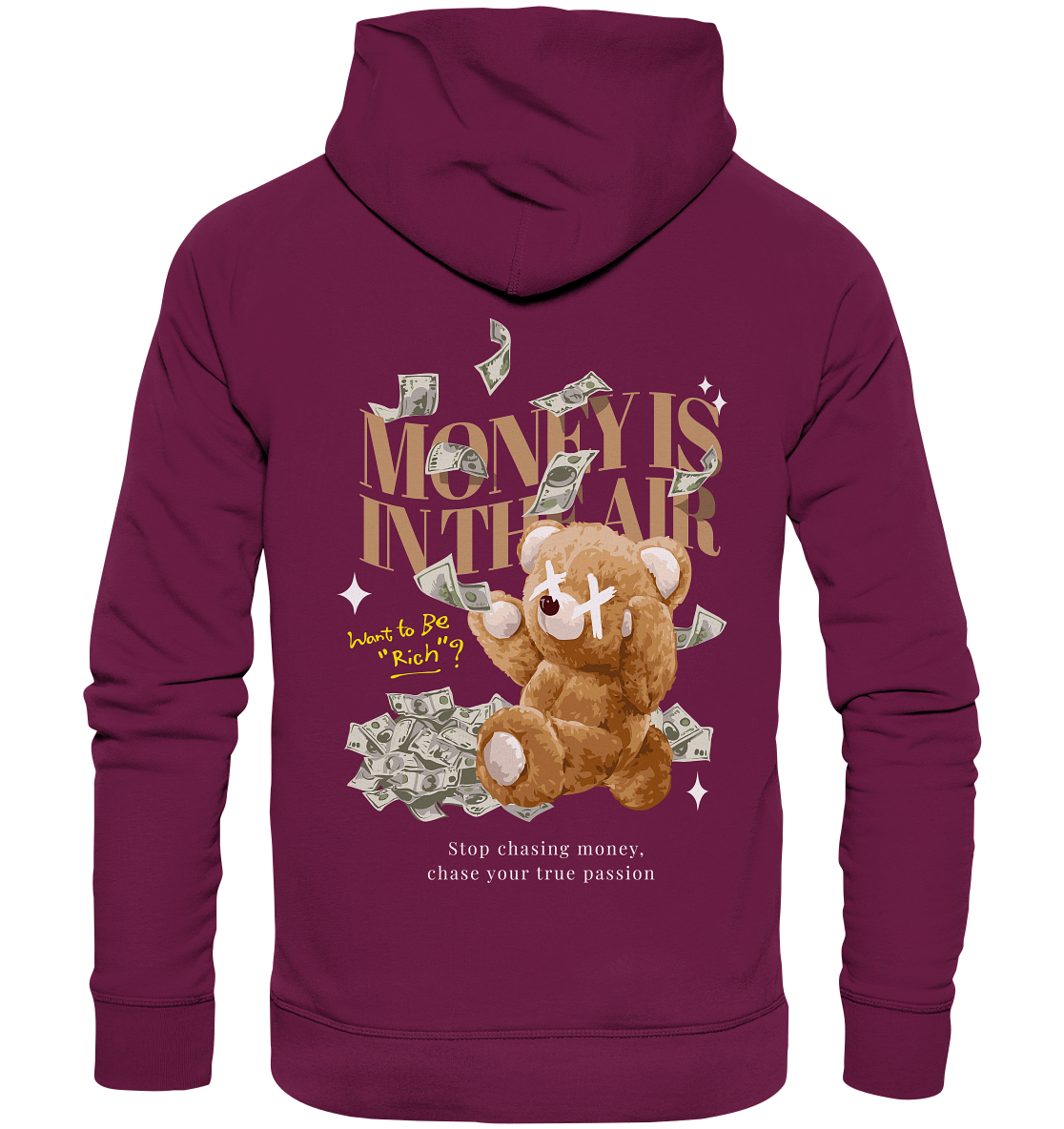 "Money is in the Air" Bär Streetsytle - Premium Unisex Hoodie