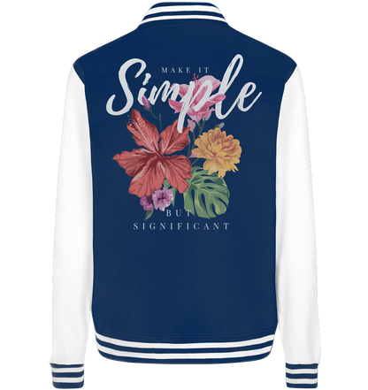 "Make it Simple" Blumen Streetstyle - College Jacket