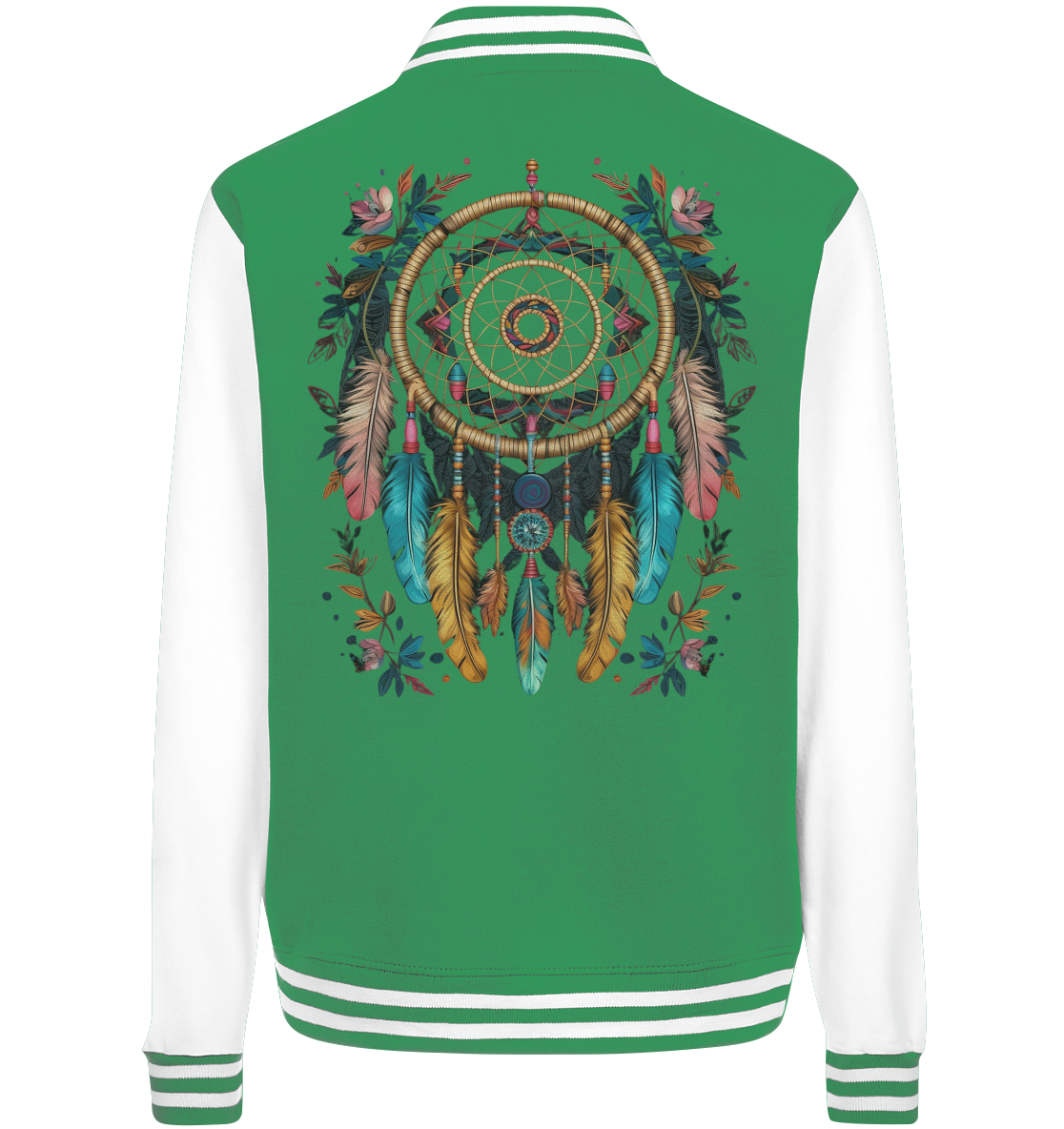 "Blumen umrandet" Traumfänger - College Jacket