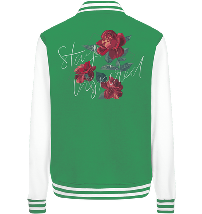 "Stay Inspired" Blumen Streetstyle - College Jacket