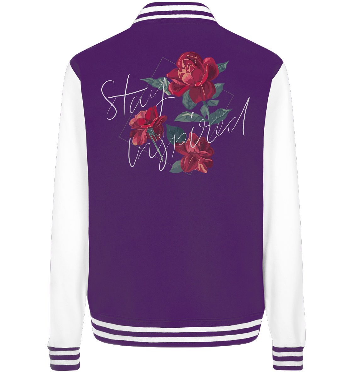 "Stay Inspired" Blumen Streetstyle - College Jacket