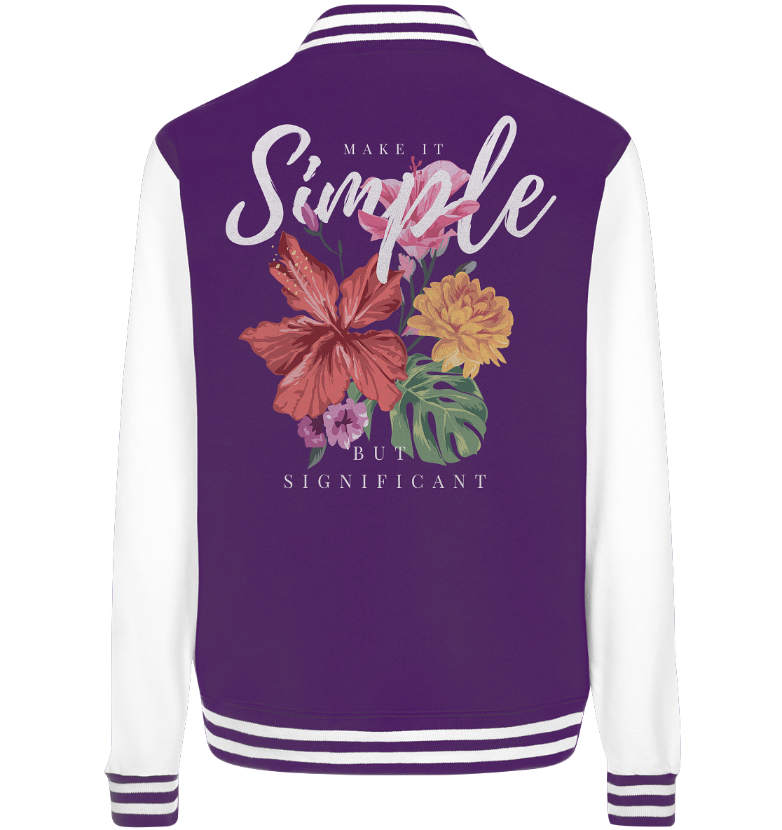 "Make it Simple" Blumen Streetstyle - College Jacket