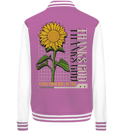 "Thanks God" Blumen Streetstyle - College Jacket