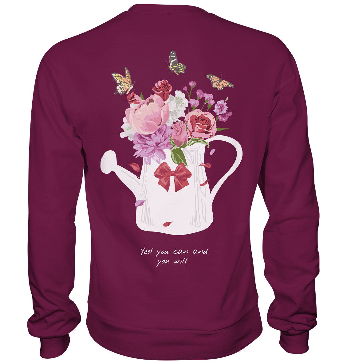 "Yes you can" Blumen Streetstyle - Premium Sweatshirt