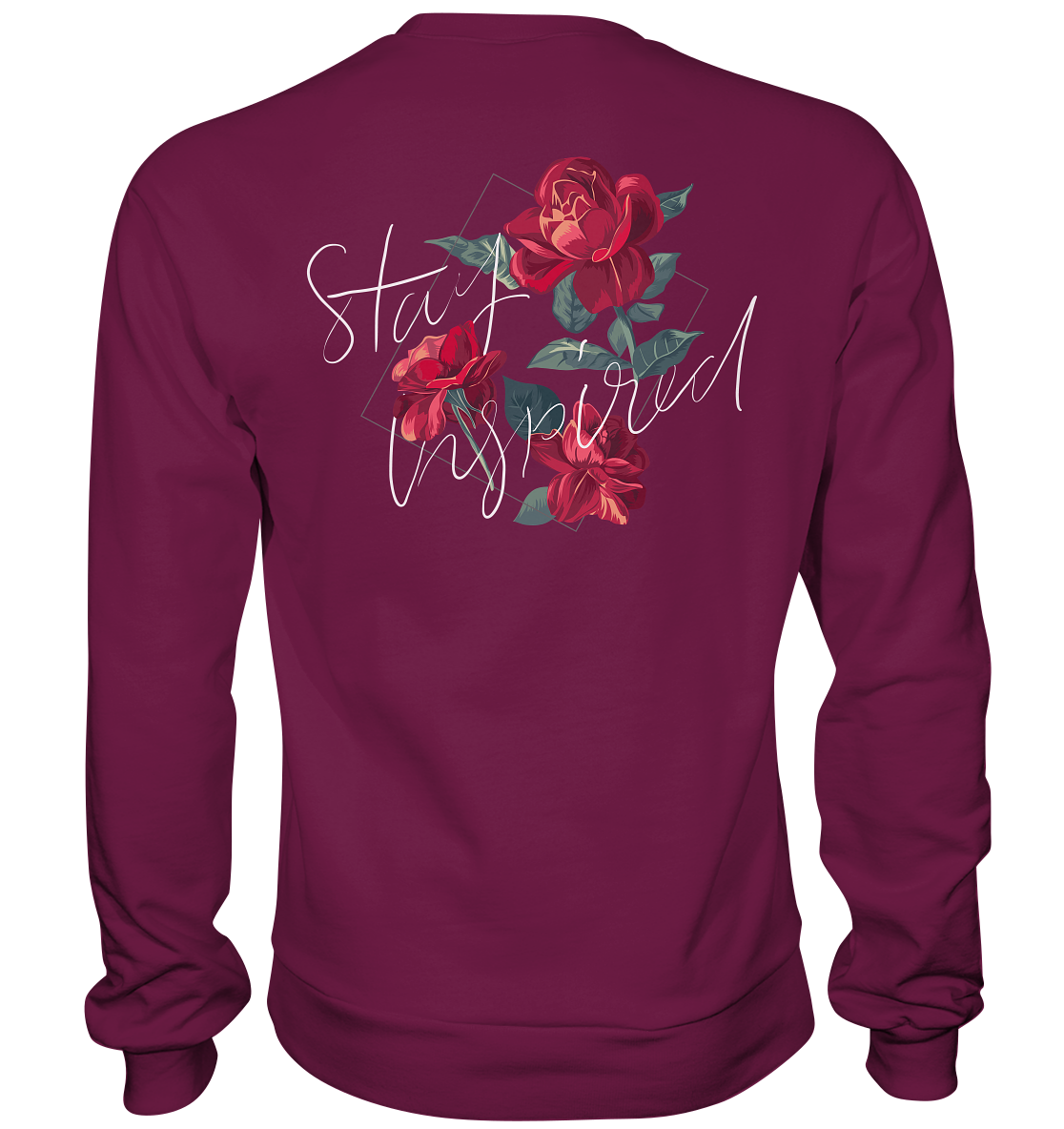 "Stay Inspired" Blumen Streetstyle - Premium Sweatshirt