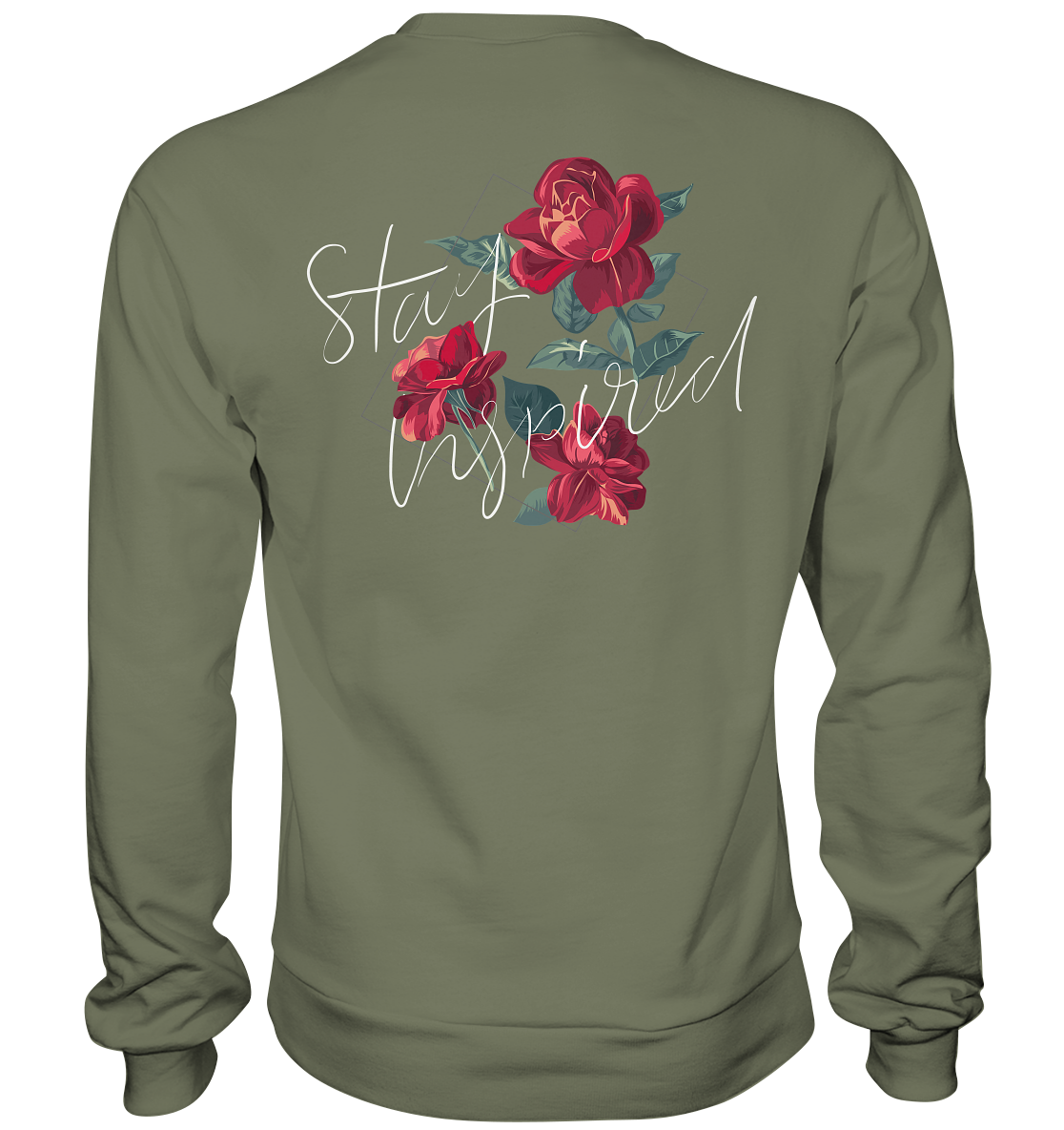 "Stay Inspired" Blumen Streetstyle - Premium Sweatshirt