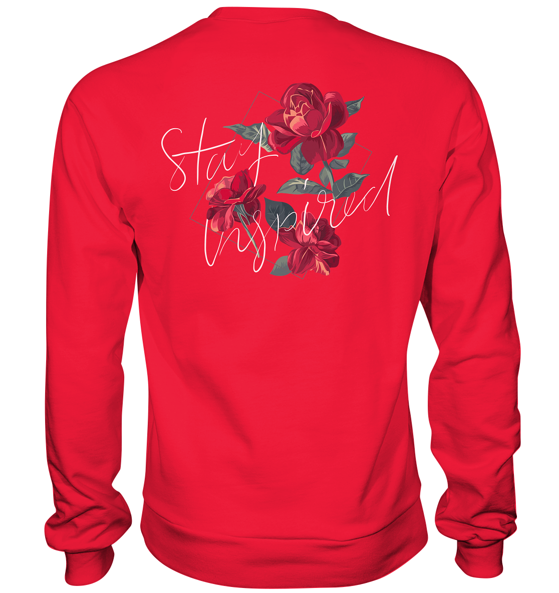 "Stay Inspired" Blumen Streetstyle - Premium Sweatshirt