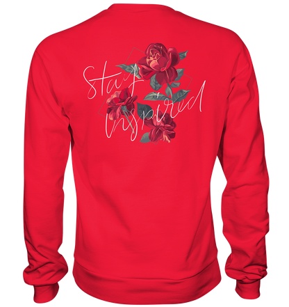 "Stay Inspired" Blumen Streetstyle - Premium Sweatshirt