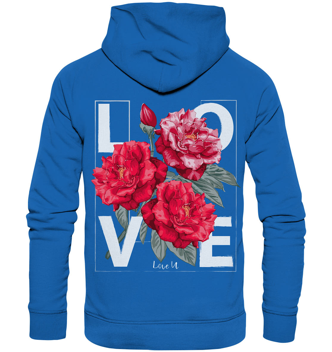 "Love You" Blumen Streetstyle - Premium Unisex Hoodie