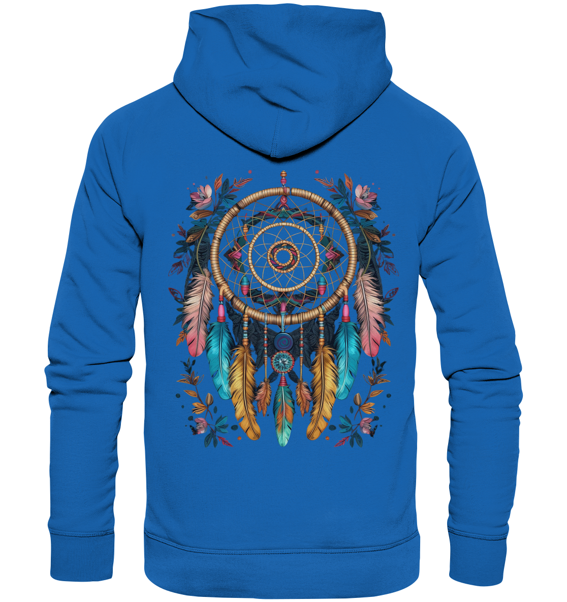 "Blumen umrandet" Traumfänger - Premium Unisex Hoodie