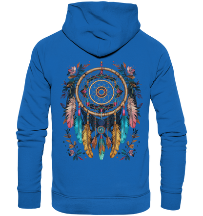 "Blumen umrandet" Traumfänger - Premium Unisex Hoodie