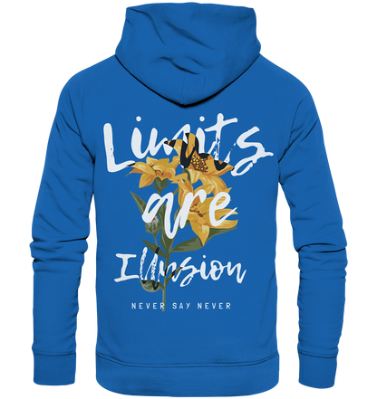 "Limits are Illusion" Blumen Streetstyle - Premium Unisex Hoodie