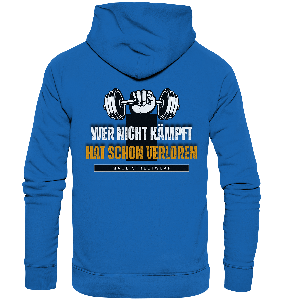 "Wer nicht kämpft" Mace Optimismus - Premium Unisex Hoodie