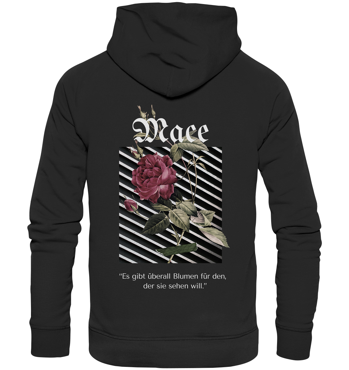 "Blumen überall" Mace Optimismus - Premium Unisex Hoodie