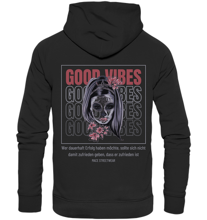 "Good Vibes" Mace Optimismus - Premium Unisex Hoodie