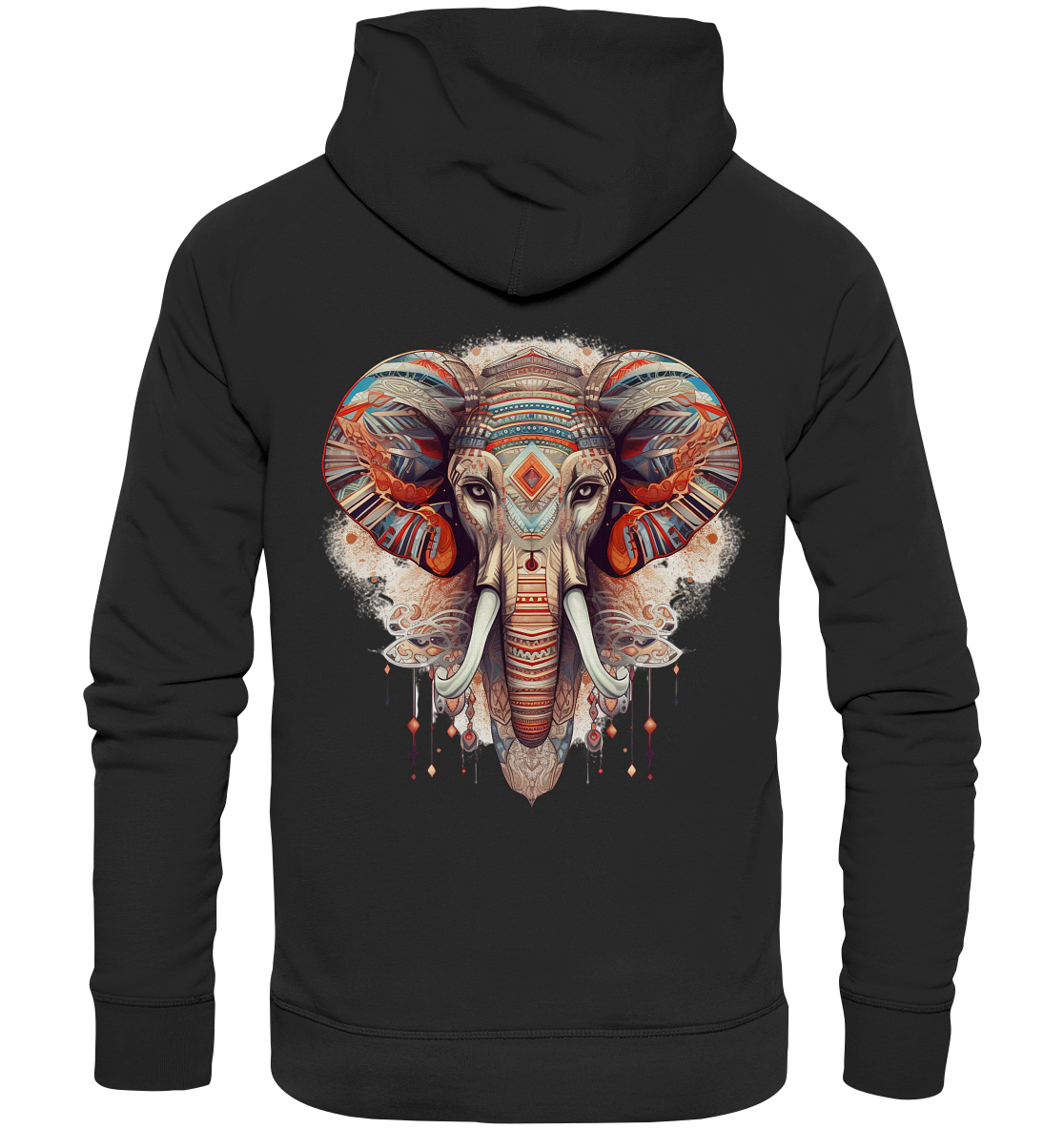 "Elefant-größen Ohr" Tiertotems - Premium Unisex Hoodie