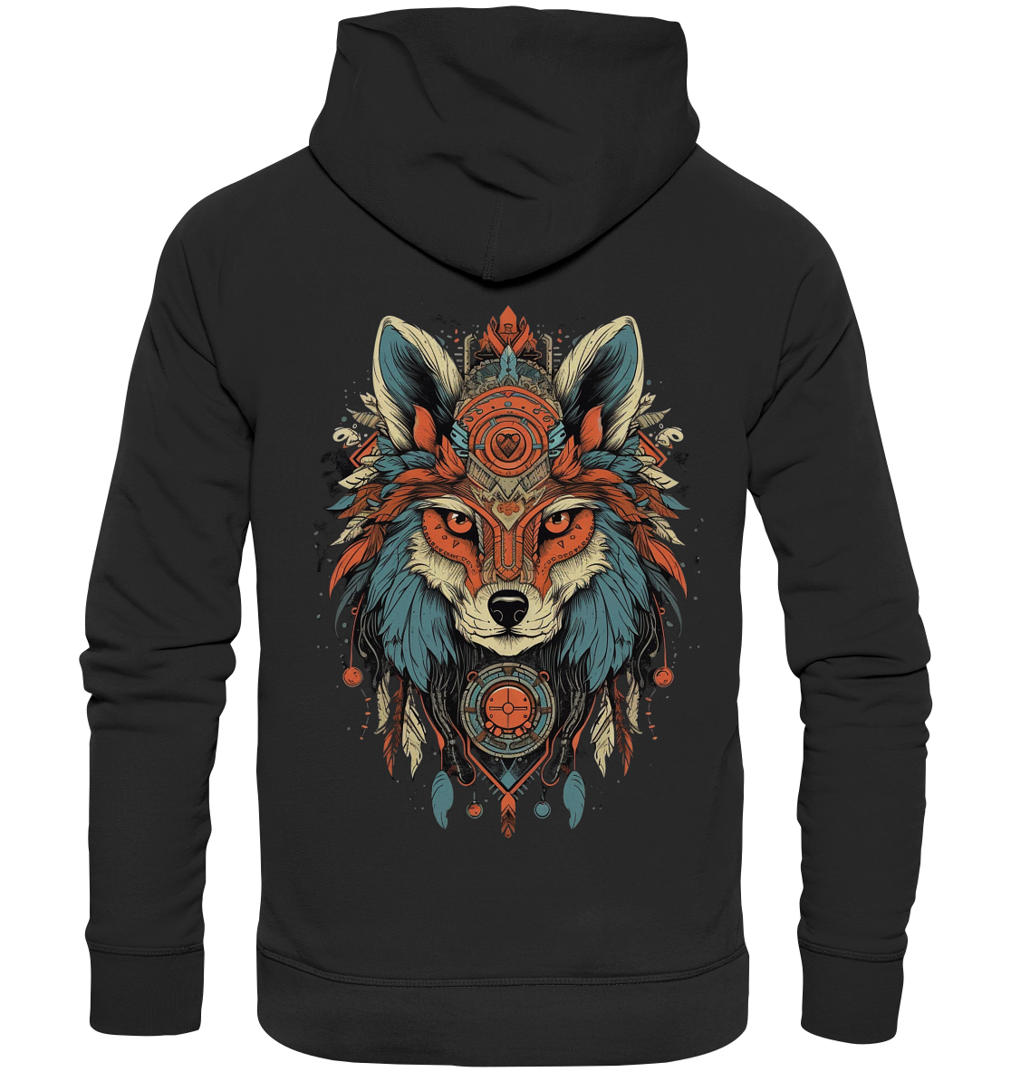 "Seriöse Fuchs" Tiertotems - Premium Unisex Hoodie