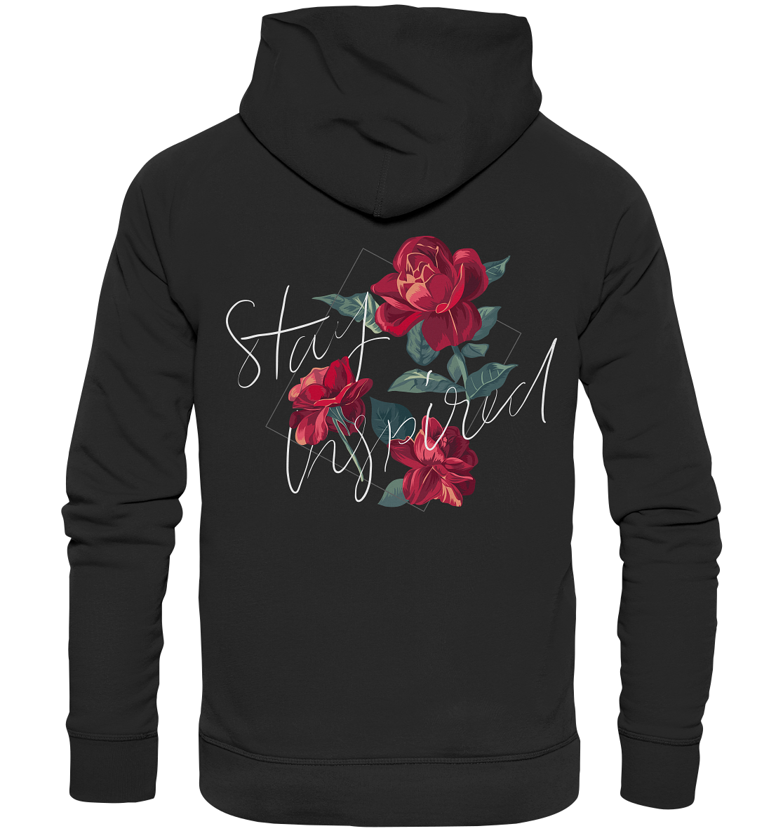 "Stay Inspired" Blumen Streetstyle - Premium Unisex Hoodie