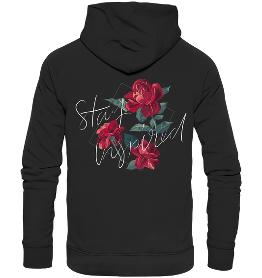 "Stay Inspired" Blumen Streetstyle - Premium Unisex Hoodie