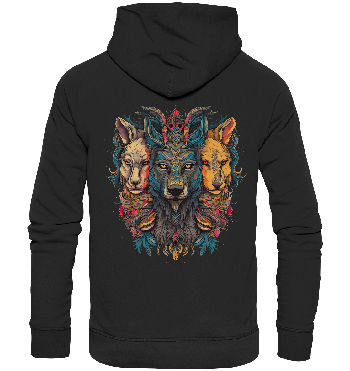 "3 Löwen" Tiertotems - Premium Unisex Hoodie