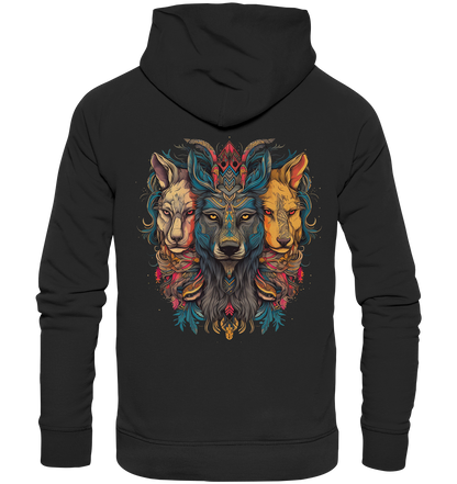 "3 Löwen" Tiertotems - Premium Unisex Hoodie