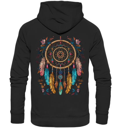 "Blumen umrandet" Traumfänger - Premium Unisex Hoodie