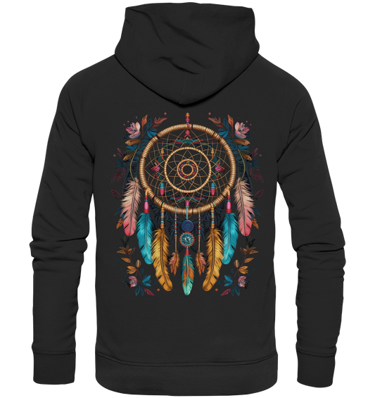 "Blumen umrandet" Traumfänger - Premium Unisex Hoodie