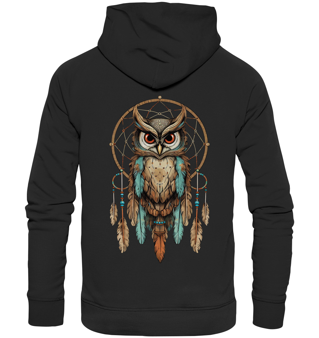 "Eule Klassisch 2" Traumfänger - Premium Unisex Hoodie