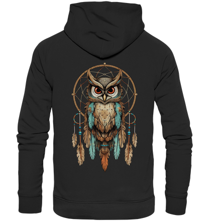 "Eule Klassisch 2" Traumfänger - Premium Unisex Hoodie