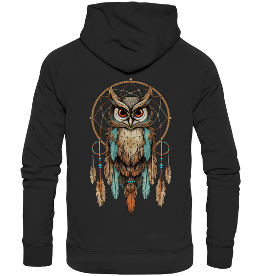 "Eule Klassisch 2" Traumfänger - Premium Unisex Hoodie