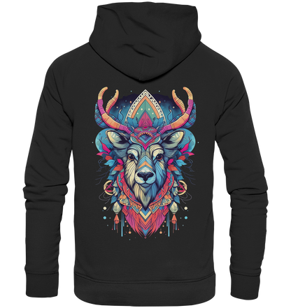 "Elch Bunt" Tiertotems - Premium Unisex Hoodie