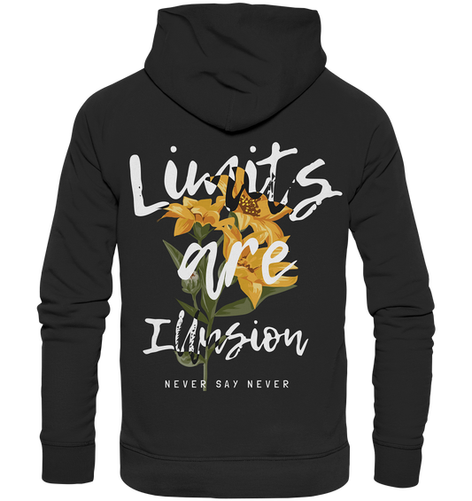 "Limits are Illusion" Blumen Streetstyle - Premium Unisex Hoodie