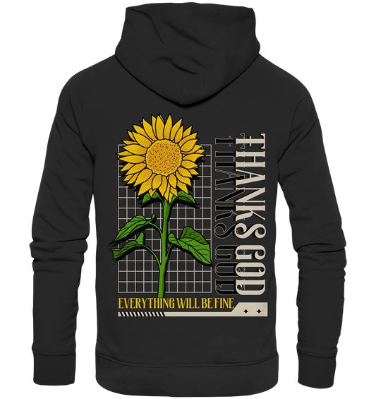 "Thanks God" Blumen Streetstyle - Premium Unisex Hoodie