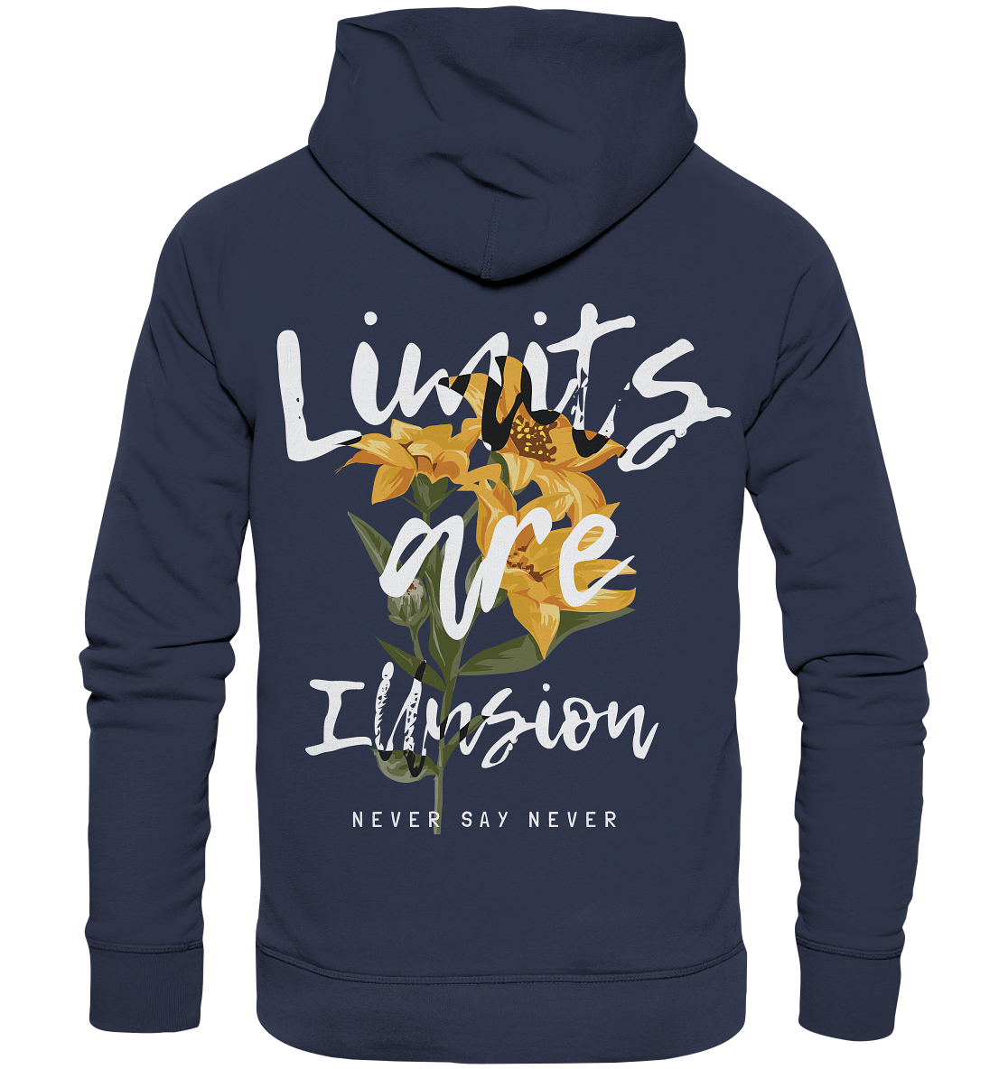 "Limits are Illusion" Blumen Streetstyle - Premium Unisex Hoodie