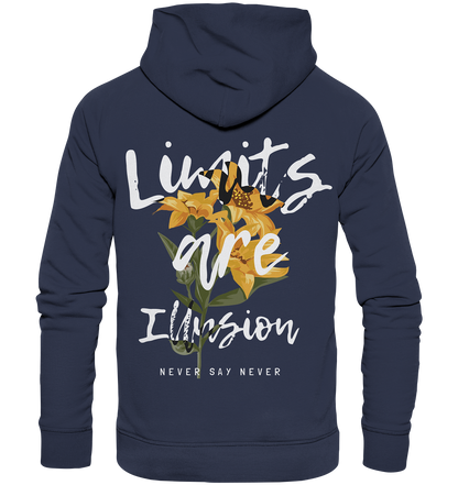 "Limits are Illusion" Blumen Streetstyle - Premium Unisex Hoodie