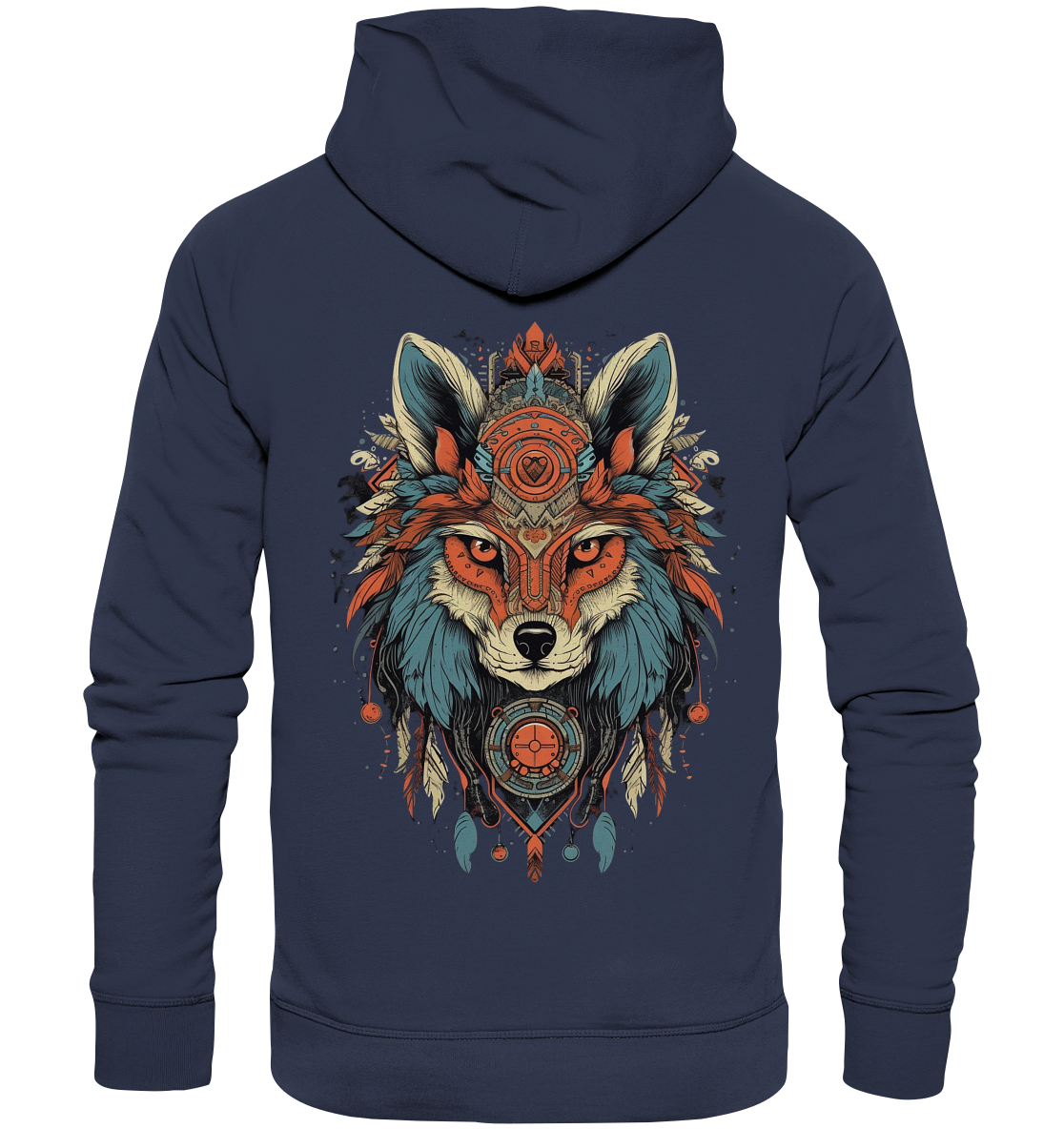 "Seriöse Fuchs" Tiertotems - Premium Unisex Hoodie