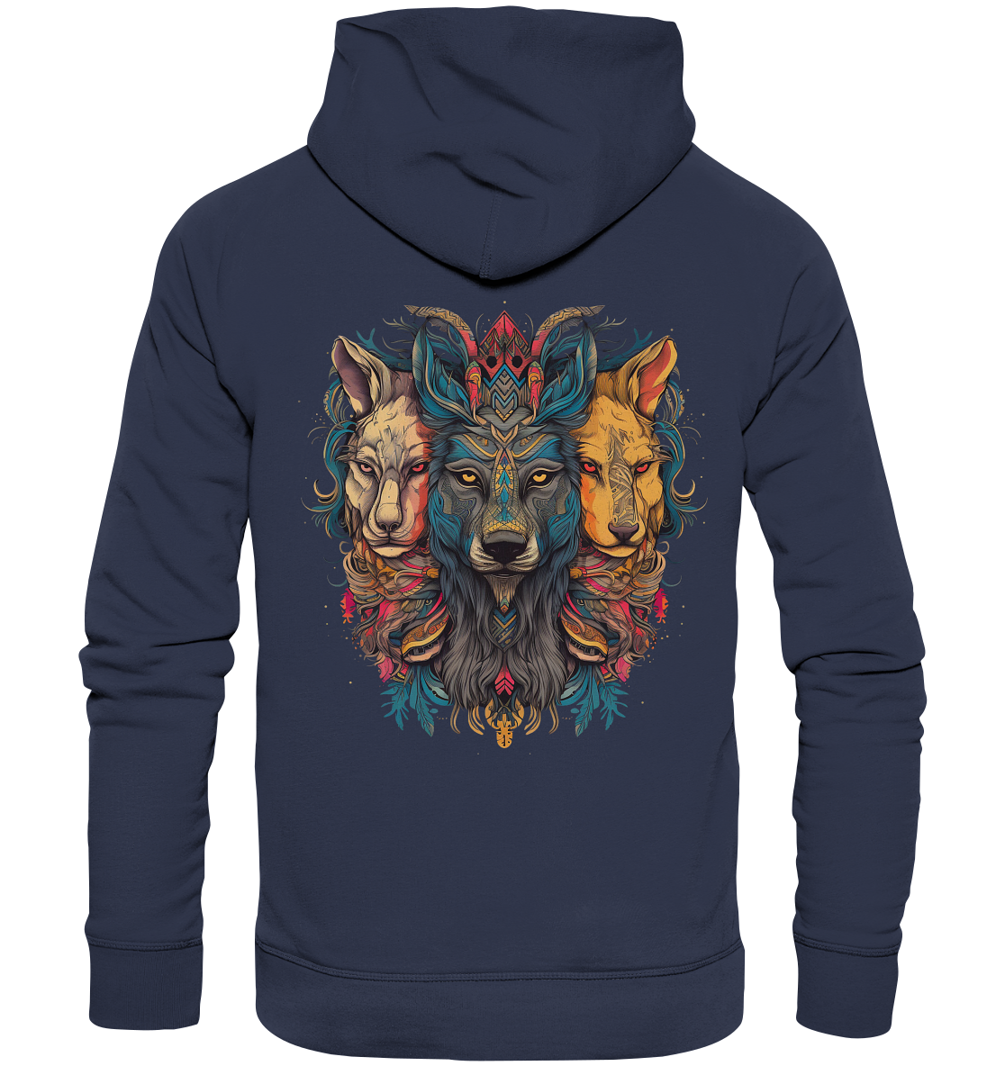 "3 Löwen" Tiertotems - Premium Unisex Hoodie