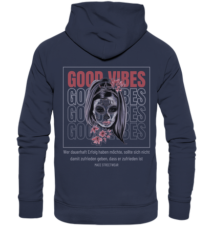 "Good Vibes" Mace Optimismus - Premium Unisex Hoodie