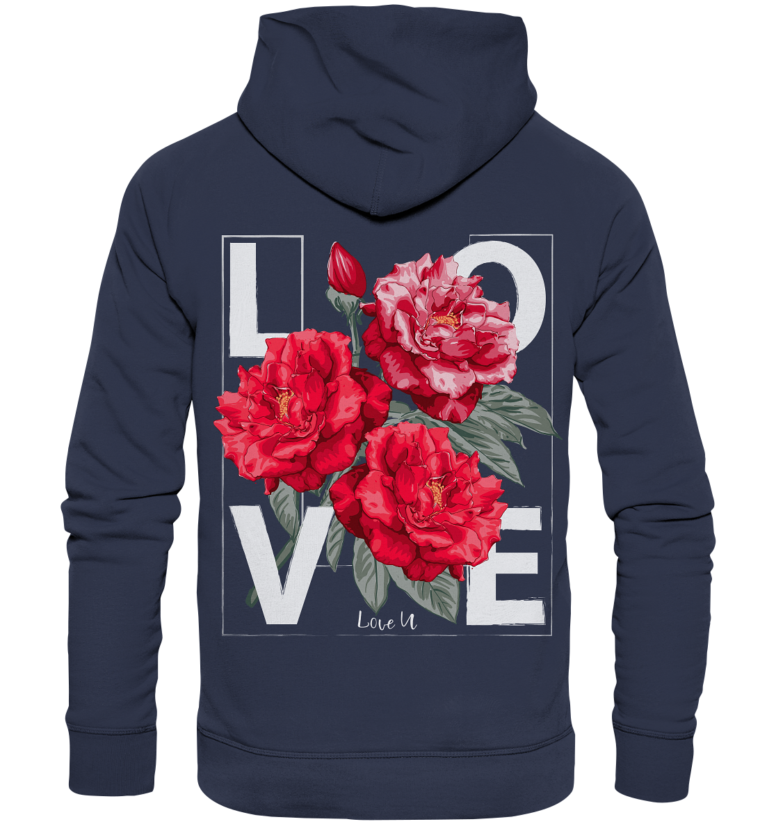 "Love You" Blumen Streetstyle - Premium Unisex Hoodie