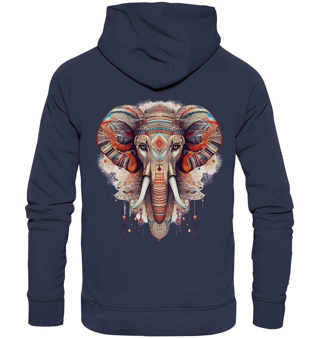 "Elefant-größen Ohr" Tiertotems - Premium Unisex Hoodie