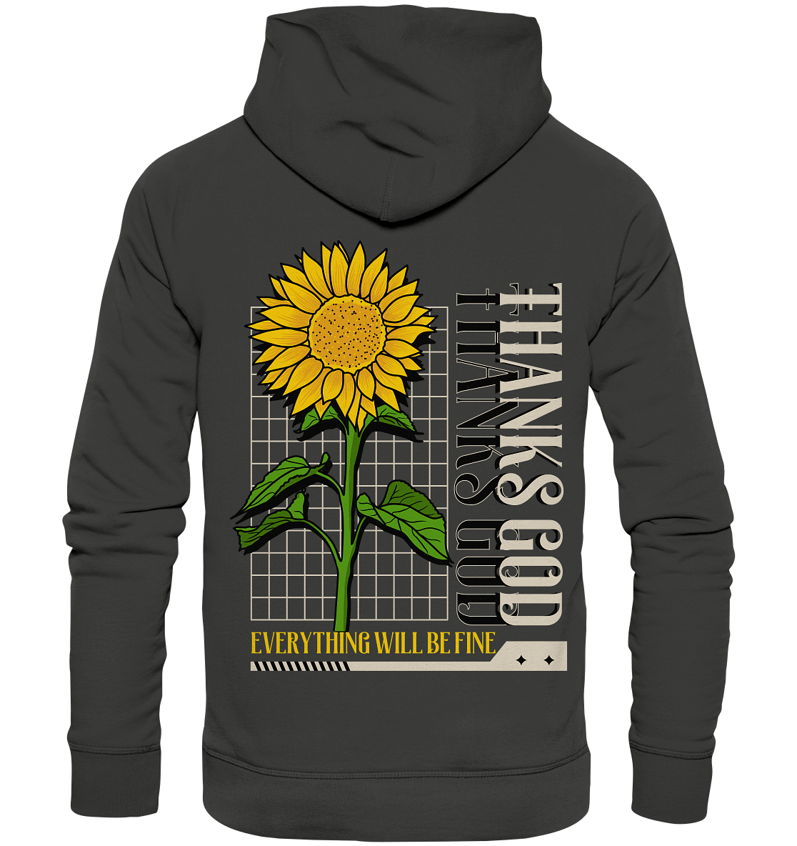 "Thanks God" Blumen Streetstyle - Premium Unisex Hoodie