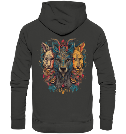 "3 Löwen" Tiertotems - Premium Unisex Hoodie