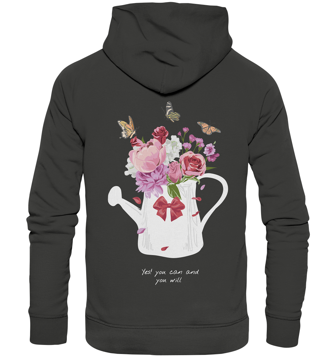 "Yes you can" Blumen Streetstyle - Premium Unisex Hoodie