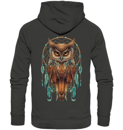 "Eule Klassisch" Traumfänger - Premium Unisex Hoodie