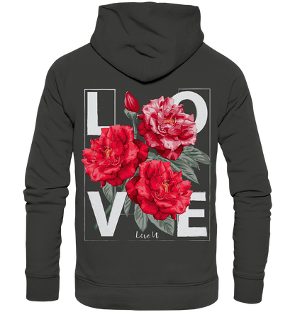 "Love You" Blumen Streetstyle - Premium Unisex Hoodie