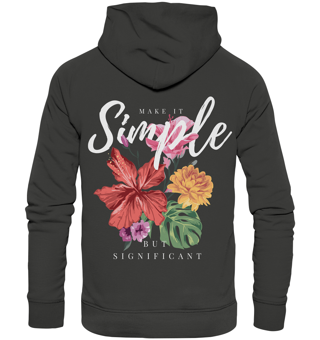 "Make it Simple" Blumen Streetstyle - Premium Unisex Hoodie